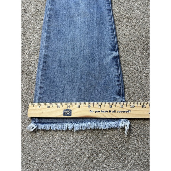 Judy Blue Women's 5/27 Raw Hem Bootcut Jeans Light Wash Denim High Waist - Picture 8 of 9